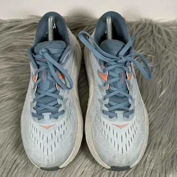 Hoka One One Gaviota 4 Womens 10 Blue Shoes Running Gym Comfort Trainer Sneakers - Picture 4 of 10